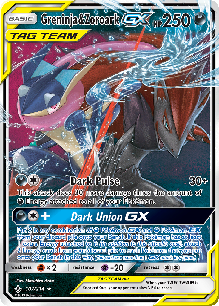 Greninja & Zoroark-GX – Unbroken Bonds