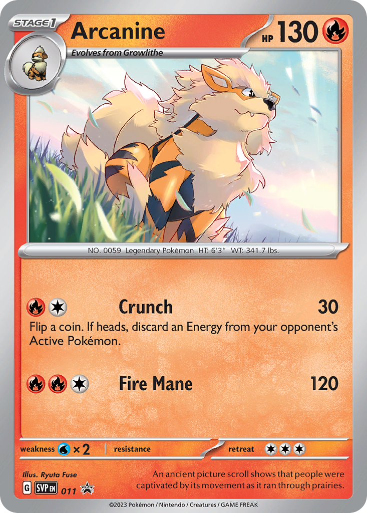 Arcanine – Scarlet & Violet Black Star Promos