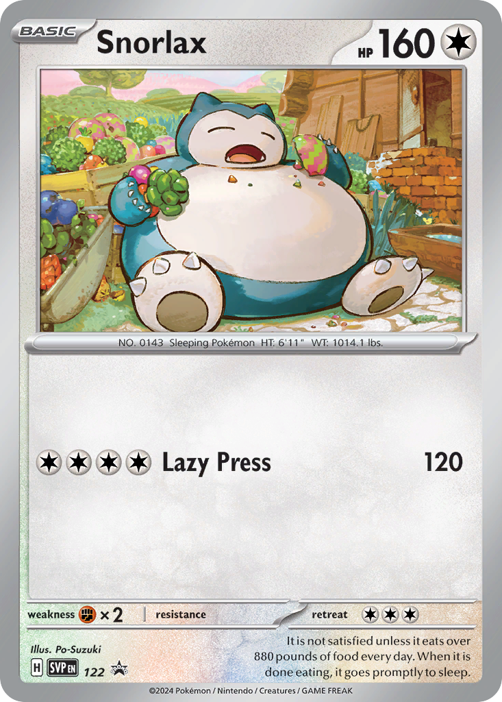 Snorlax – Scarlet & Violet Black Star Promos