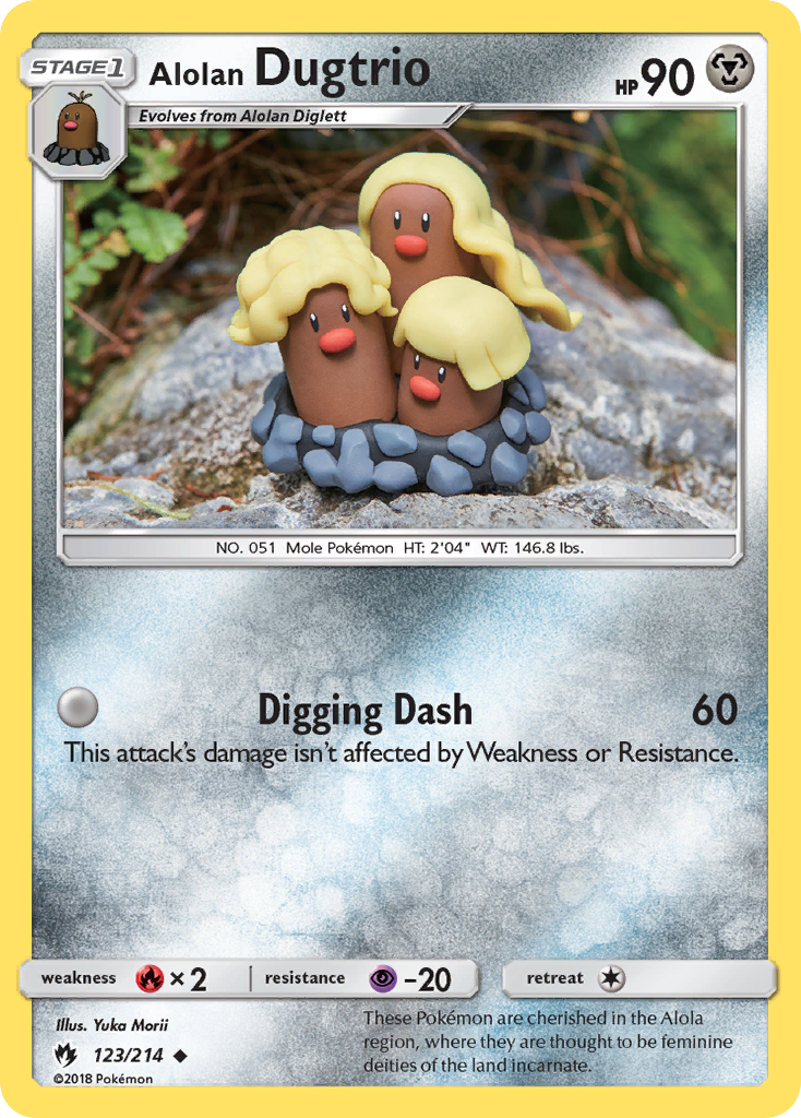 Alolan Dugtrio – Lost Thunder