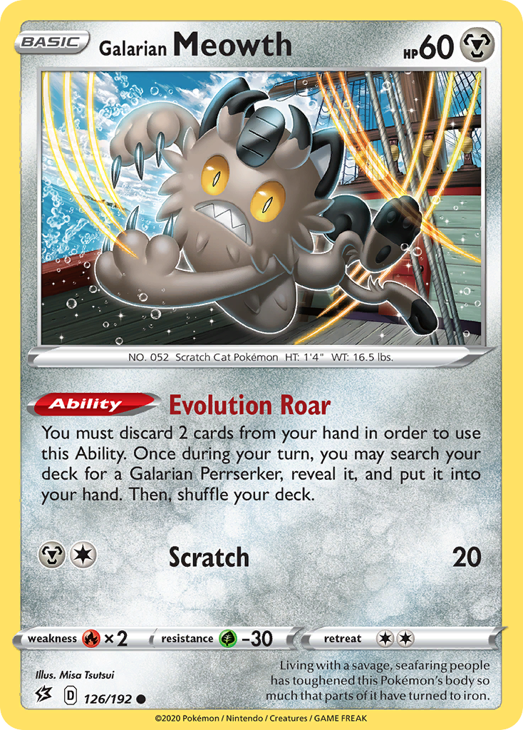 Galarian Meowth – Rebel Clash