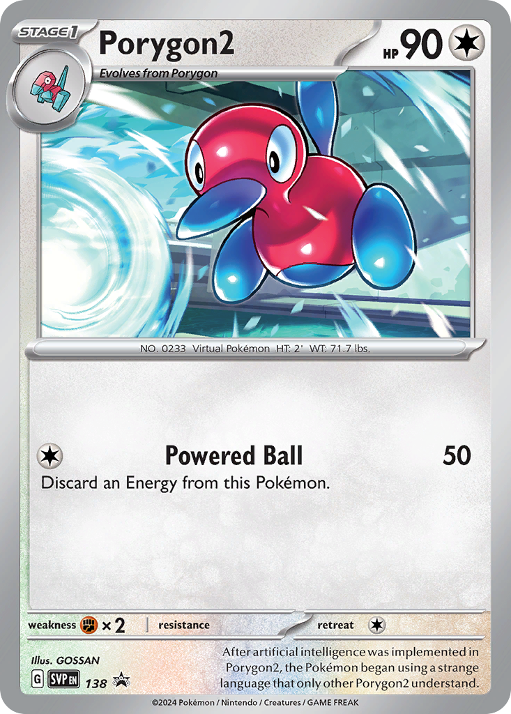 Porygon2 – Scarlet & Violet Black Star Promos