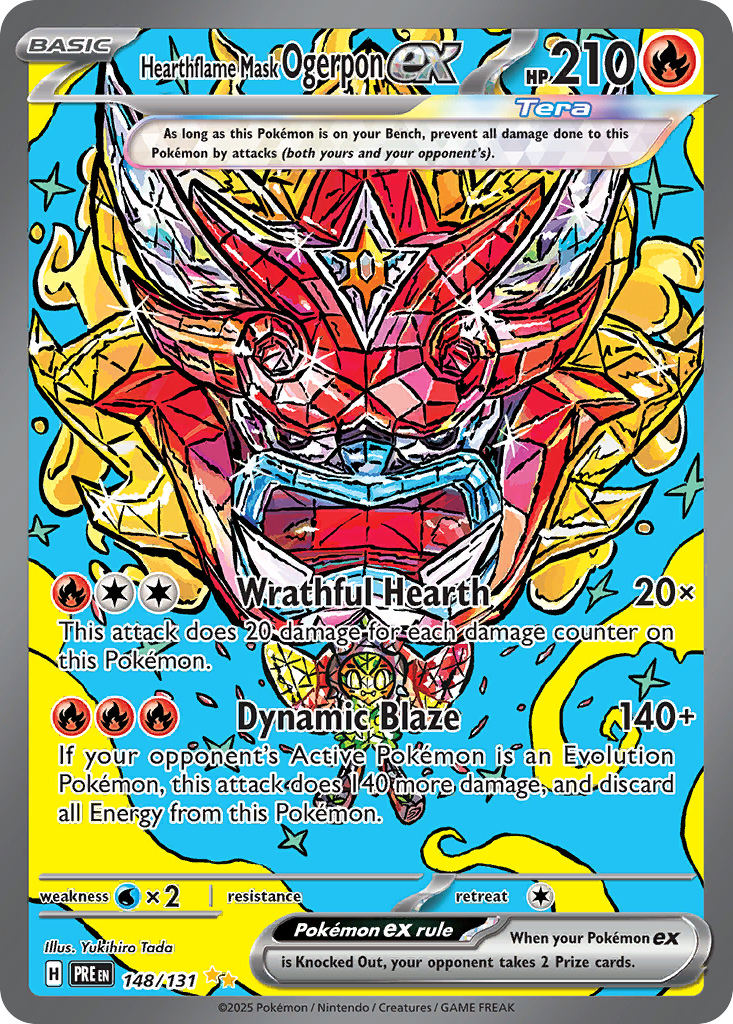 Hearthflame Mask Ogerpon ex – Prismatic Evolutions