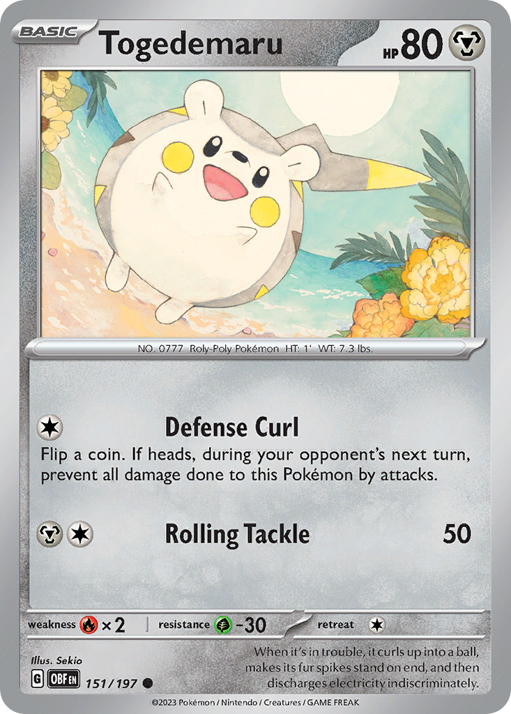 Togedemaru – Obsidian Flames
