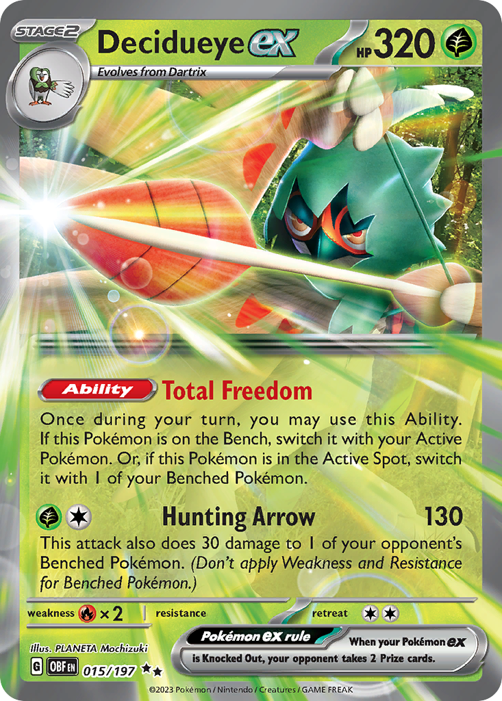 Decidueye ex – Obsidian Flames