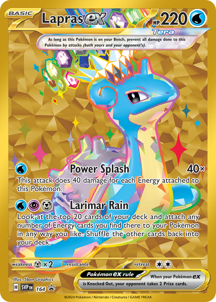 Lapras ex – Scarlet & Violet Black Star Promos