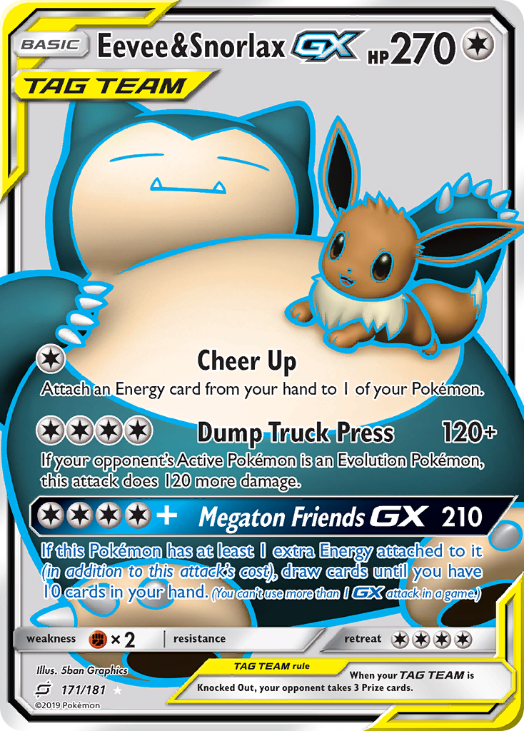 Eevee & Snorlax-GX – Team Up