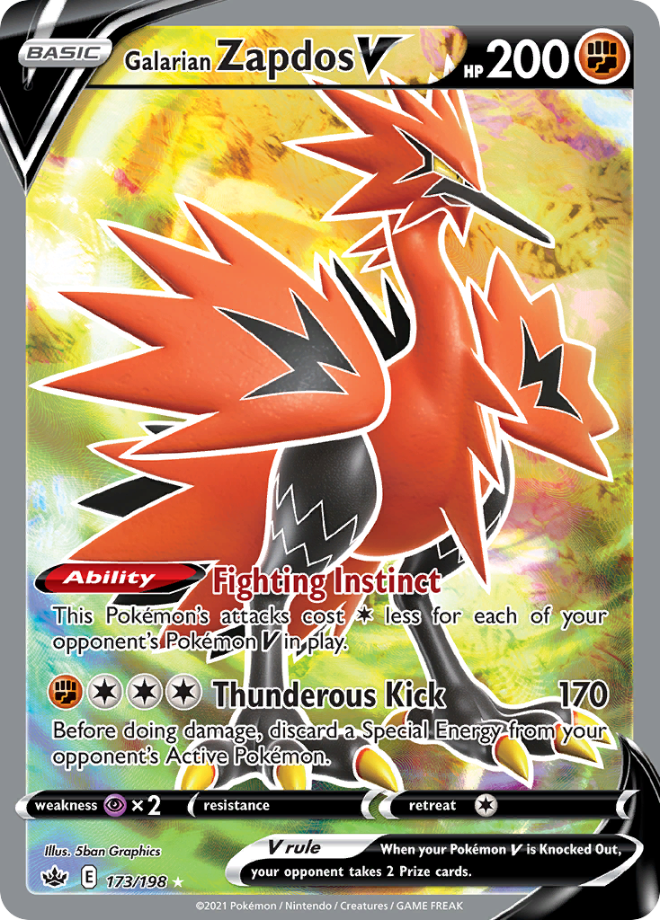 Galarian Zapdos V – Chilling Reign