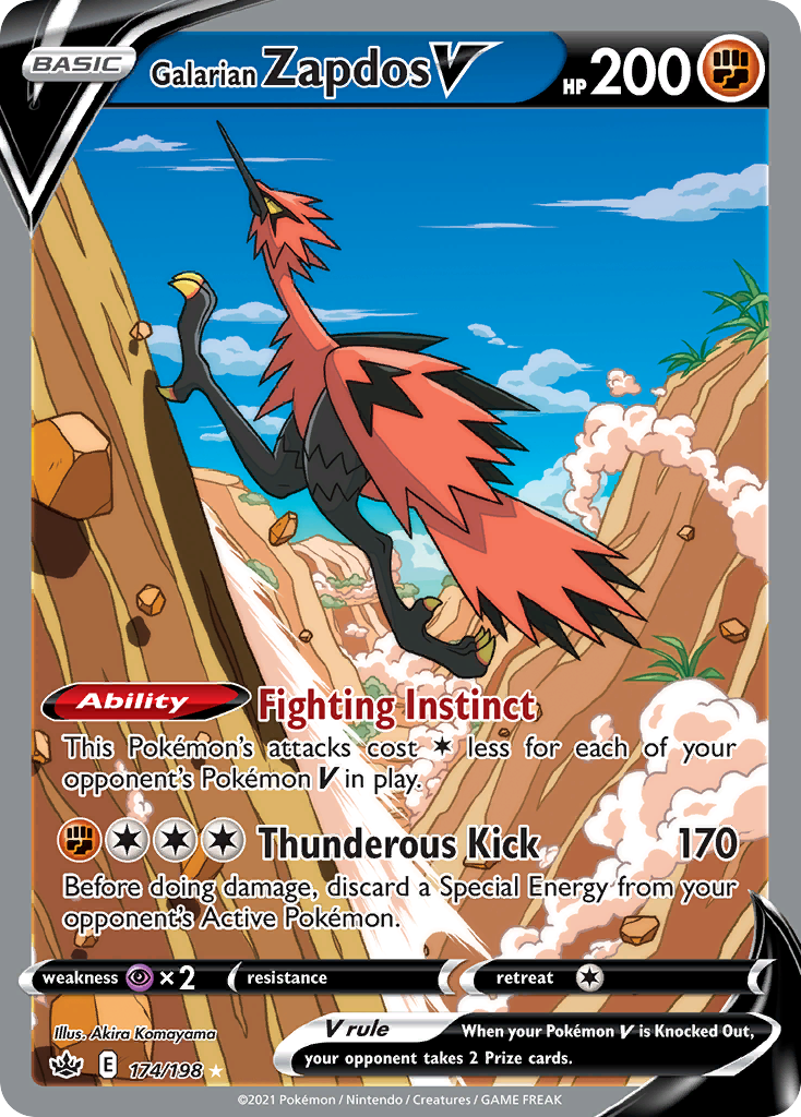 Galarian Zapdos V – Chilling Reign