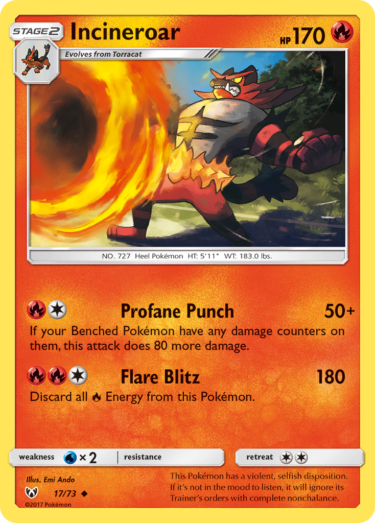 Incineroar – Shining Legends