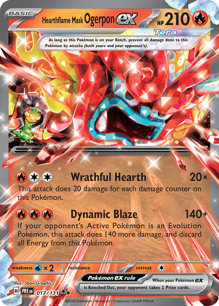 Hearthflame Mask Ogerpon ex – Prismatic Evolutions