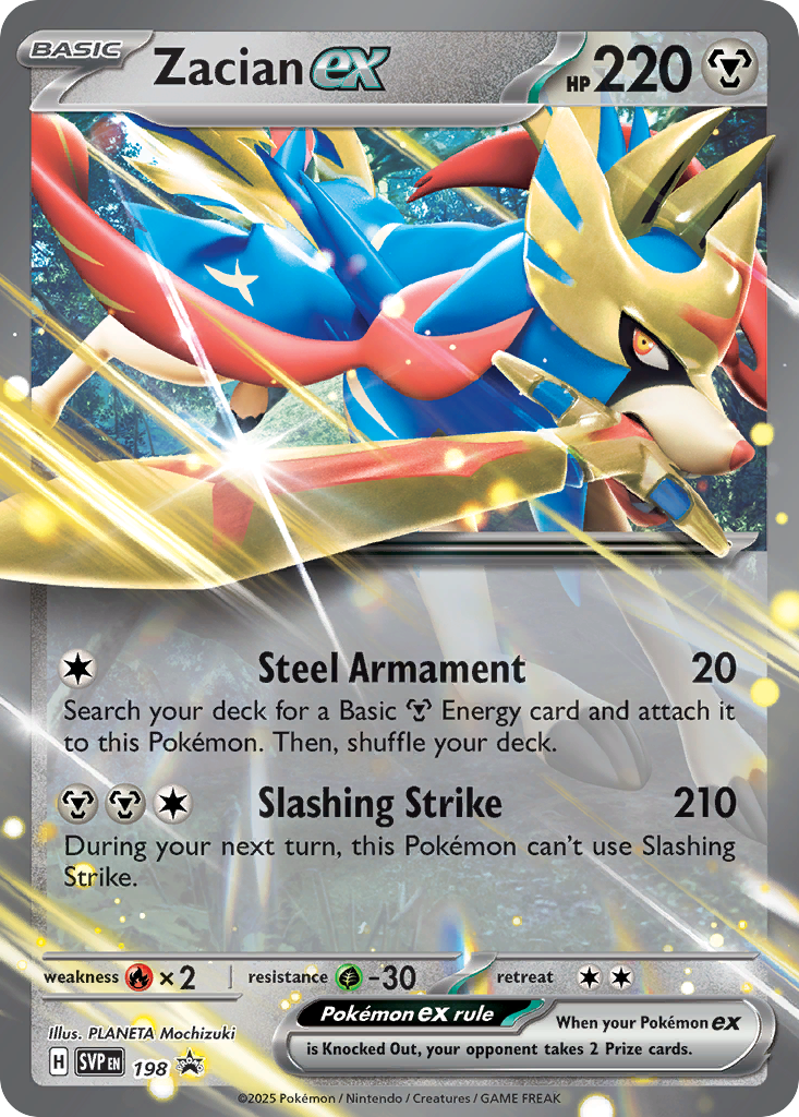 Zacian ex – Scarlet & Violet Black Star Promos