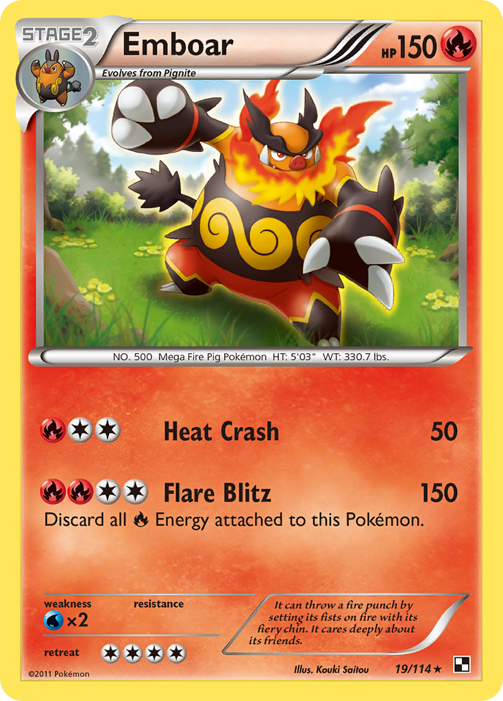 Emboar – Black & White