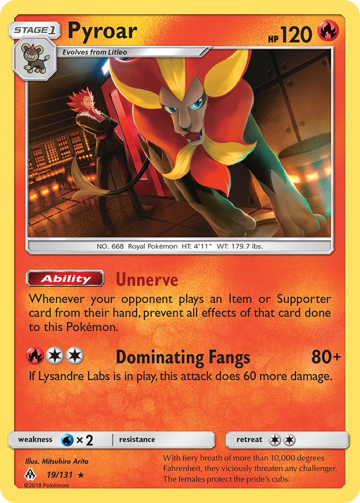 Pyroar – Forbidden Light