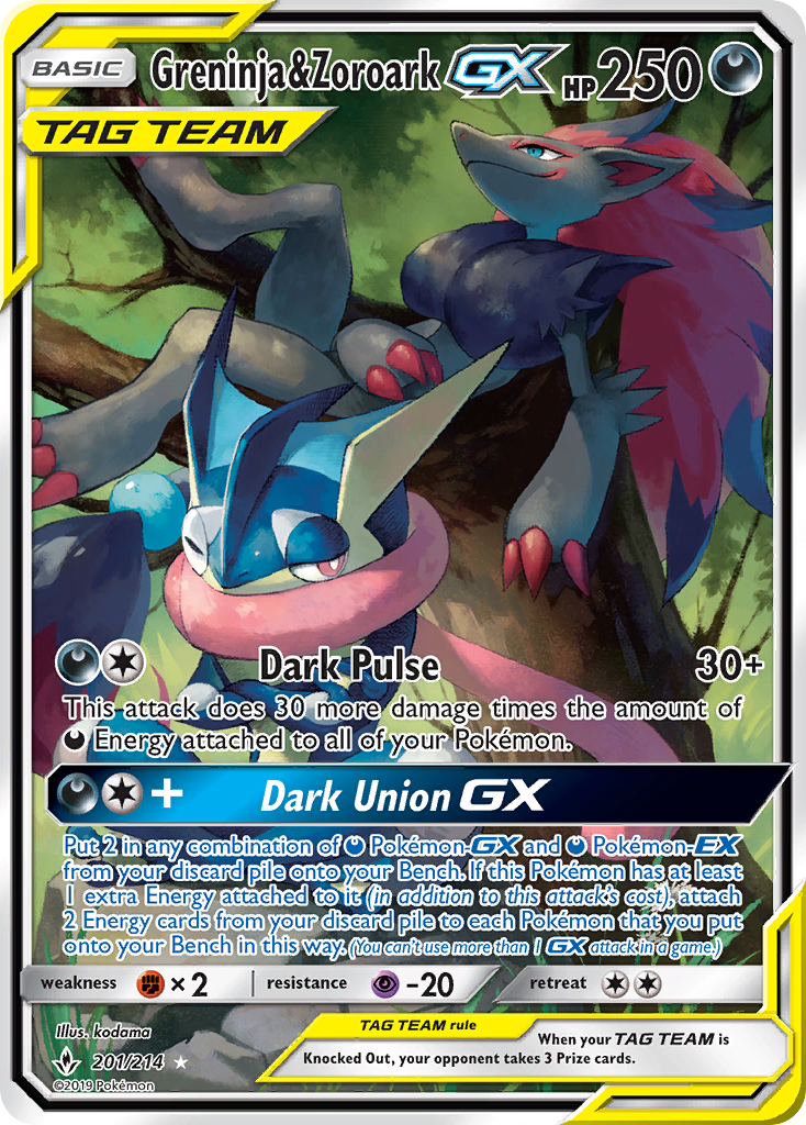 Greninja & Zoroark-GX – Unbroken Bonds