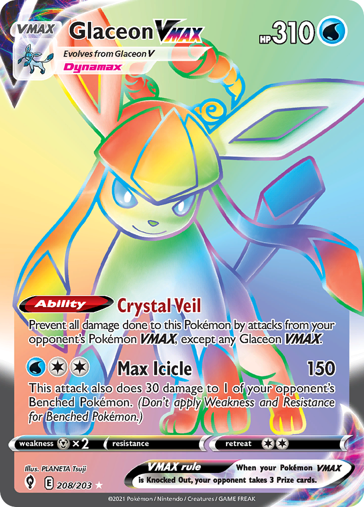 Glaceon VMAX – Evolving Skies