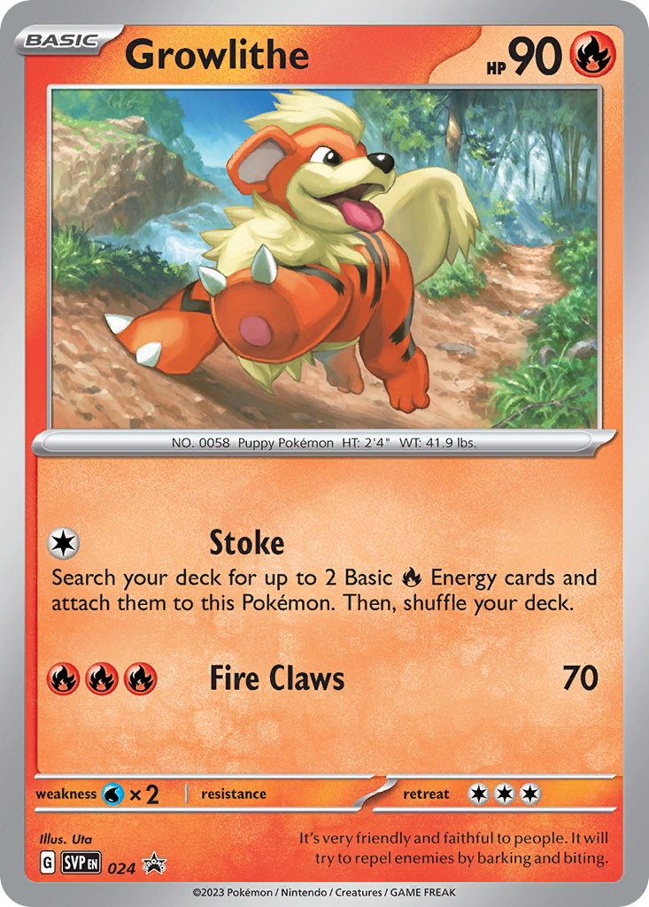 Growlithe – Scarlet & Violet Black Star Promos