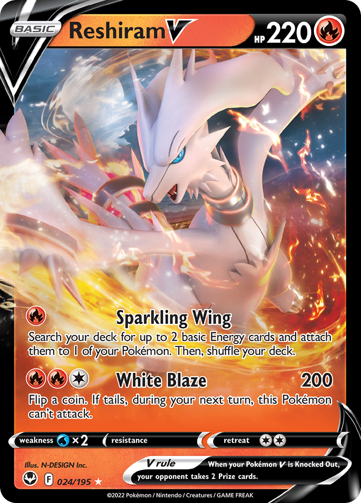 Reshiram V – Silver Tempest