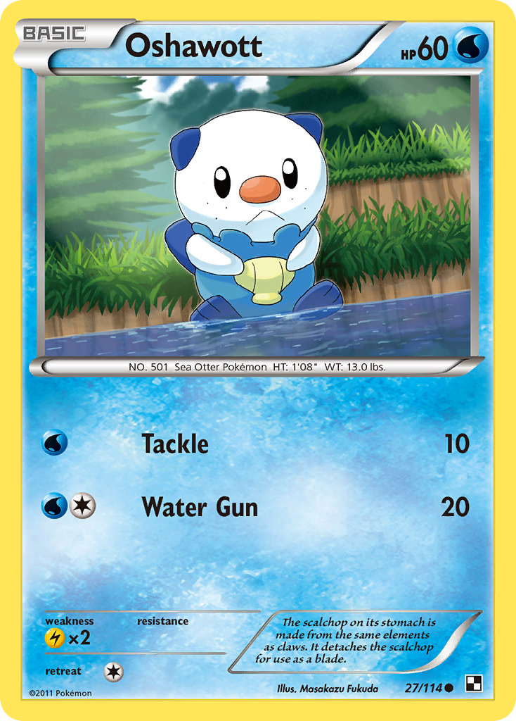 Oshawott – Black & White