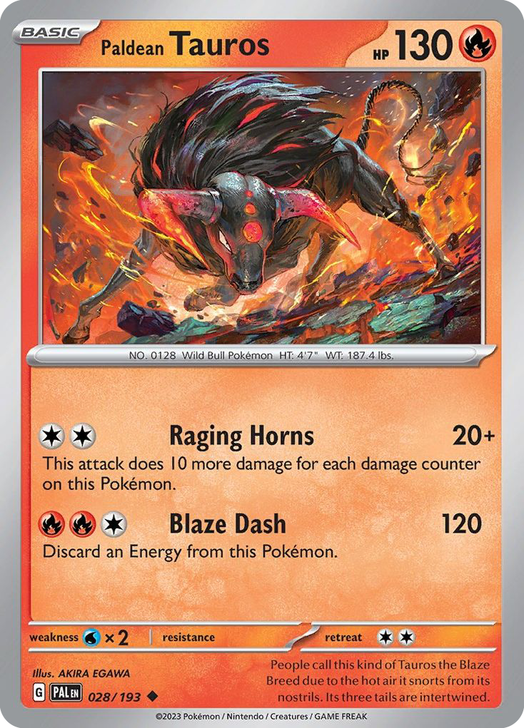 Paldean Tauros – Paldea Evolved