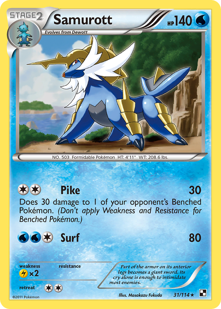 Samurott – Black & White