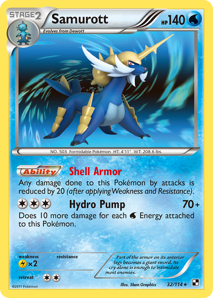 Samurott – Black & White