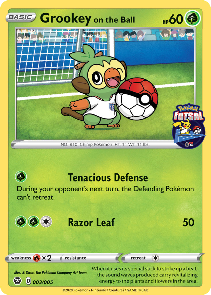 Grookey on the Ball – Pokémon Futsal Collection