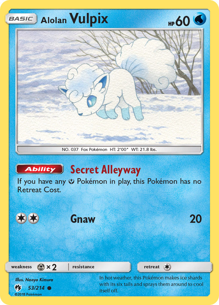 Alolan Vulpix – Lost Thunder