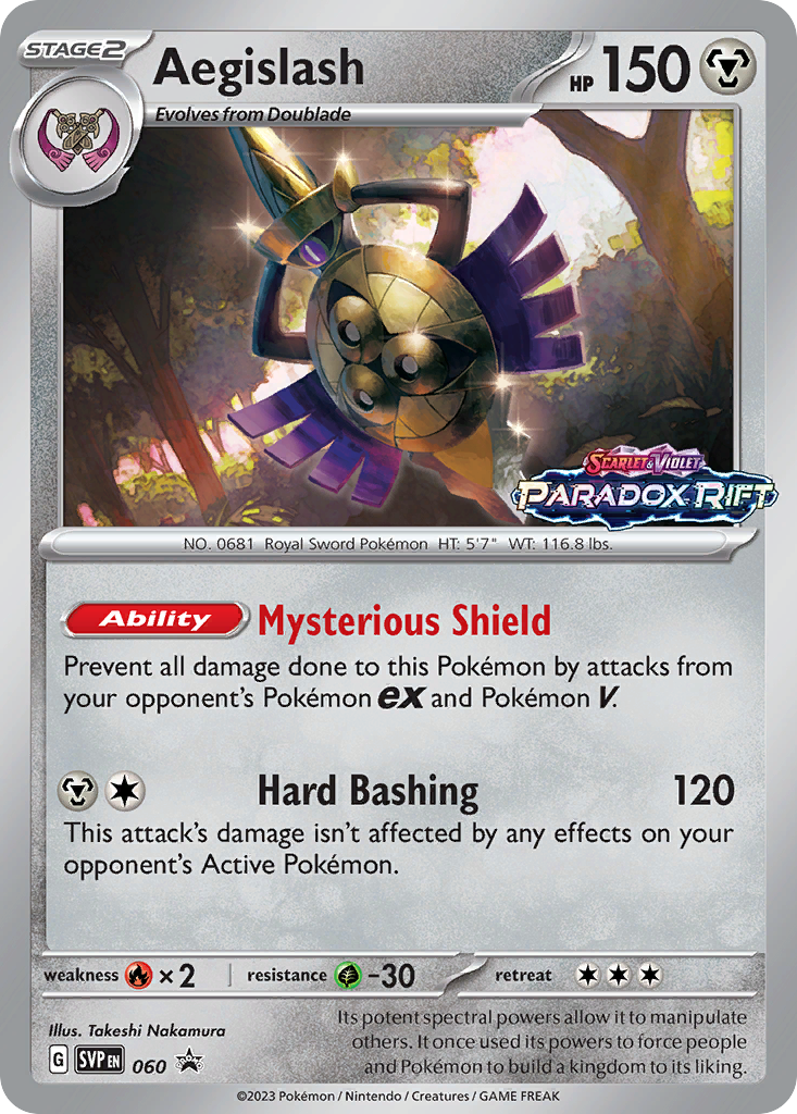 Aegislash – Scarlet & Violet Black Star Promos