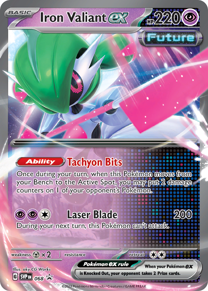 Iron Valiant ex – Scarlet & Violet Black Star Promos