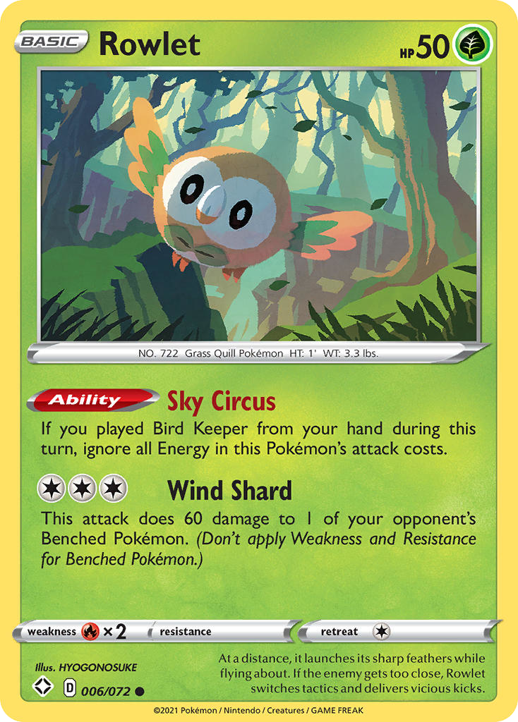 Rowlet – Shining Fates