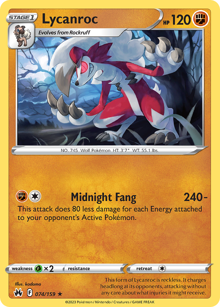 Lycanroc – Crown Zenith