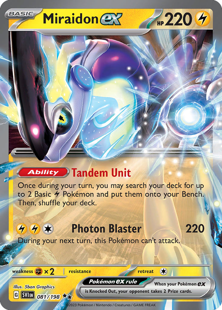 Miraidon ex – Scarlet & Violet