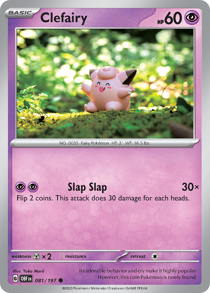 Clefairy – Obsidian Flames