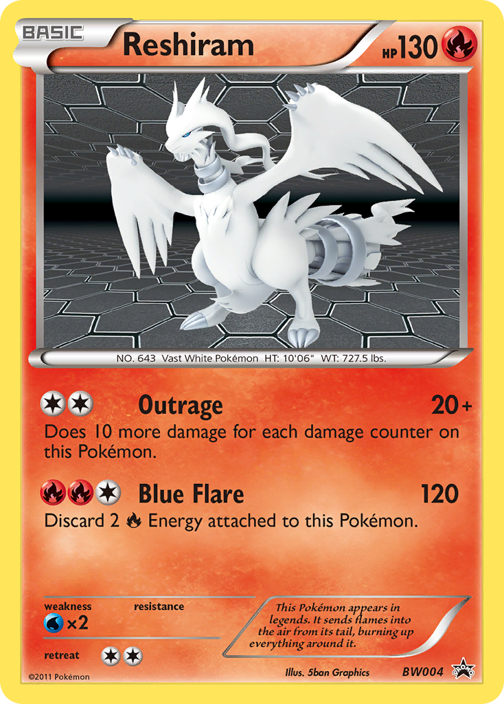 Reshiram – Black & White Promos