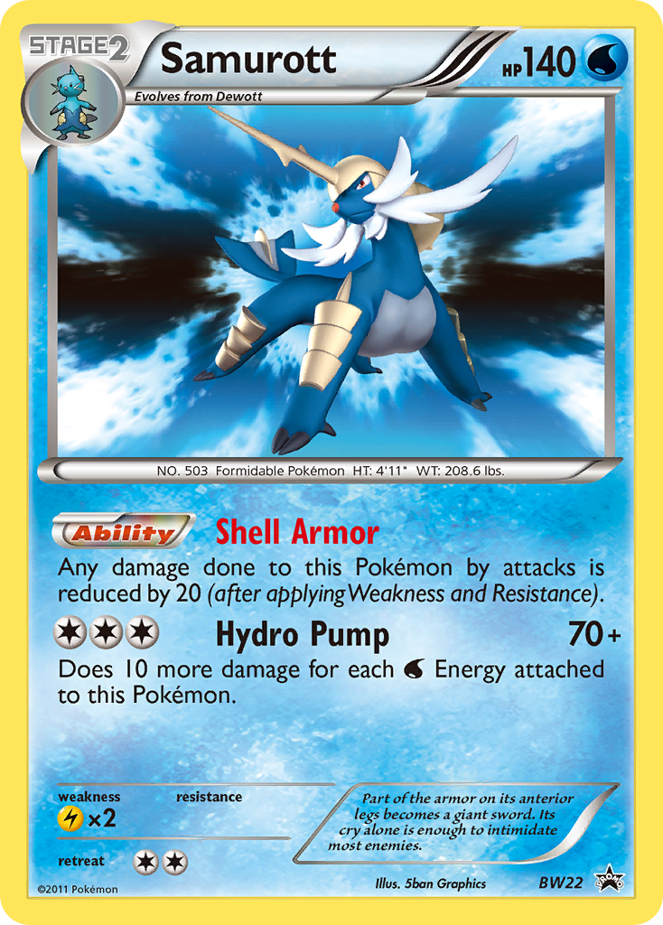 Samurott – Black & White Promos