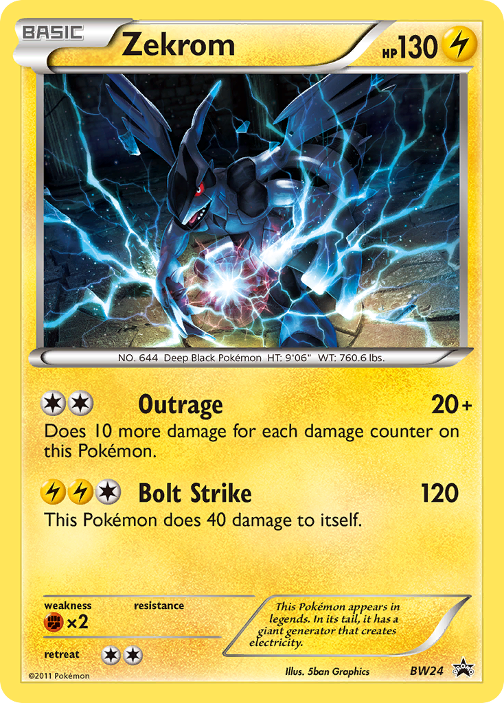 Zekrom – Black & White Promos