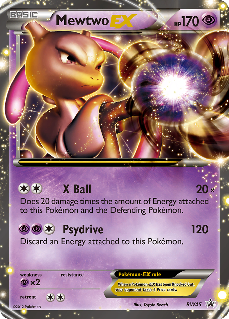 Mewtwo-EX – Black & White Promos