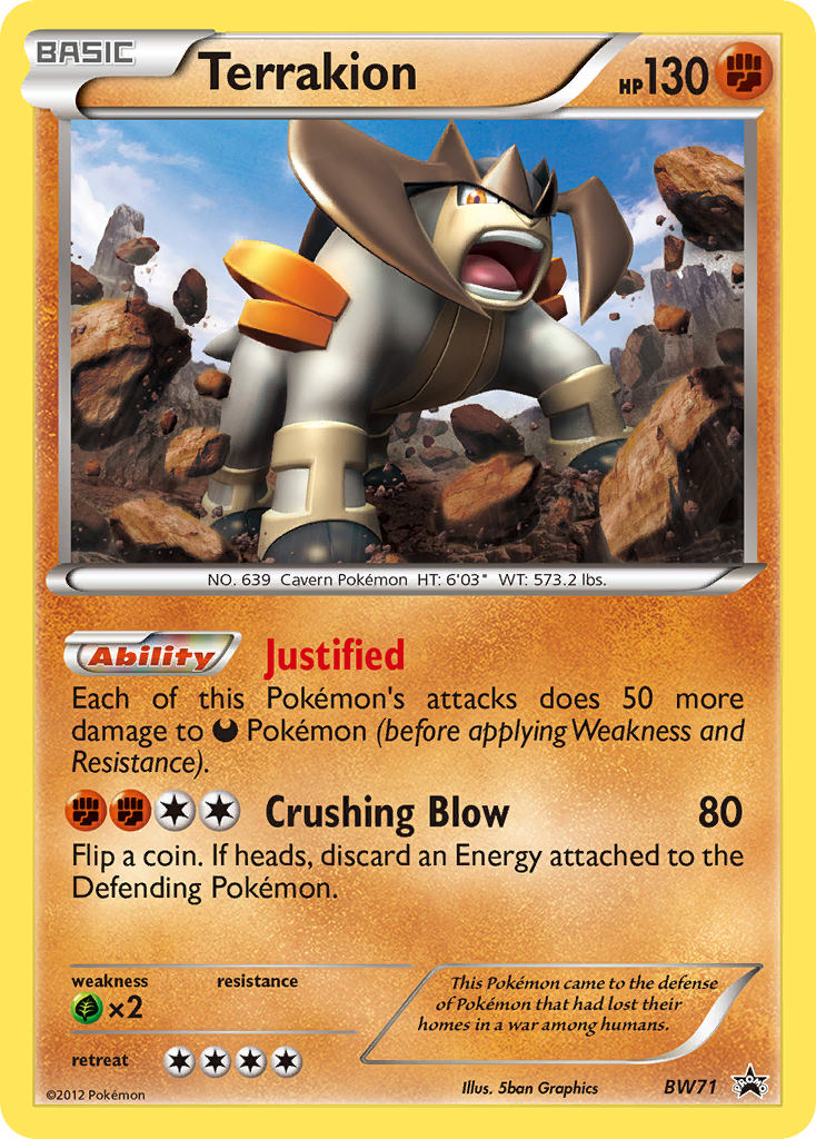 Terrakion – Black & White Promos