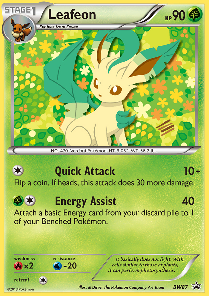 Leafeon – Black & White Promos