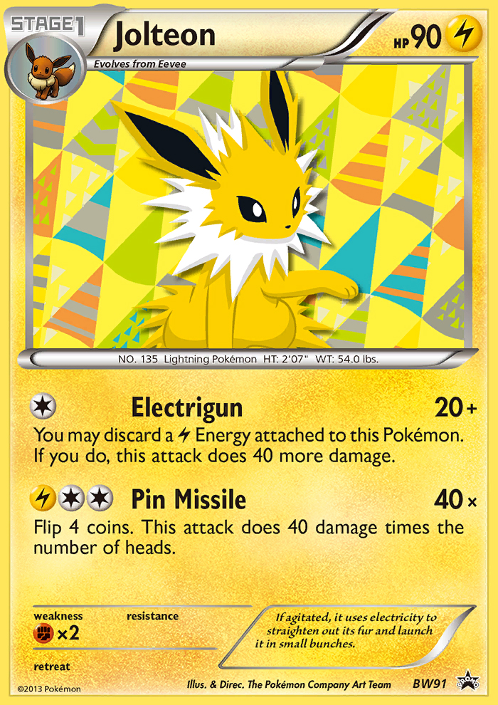 Jolteon – Black & White Promos