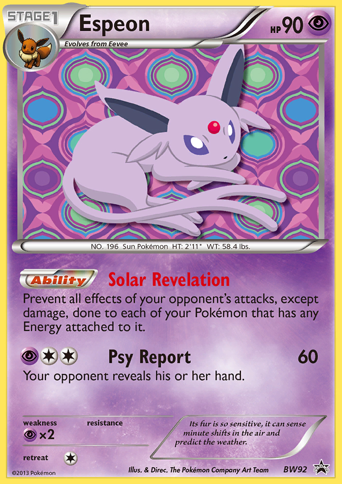 Espeon – Black & White Promos