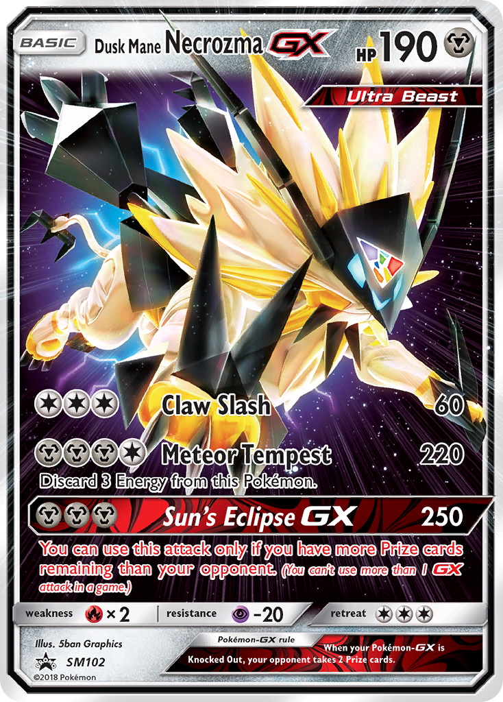 Dusk Mane Necrozma-GX – SM Black Star Promos