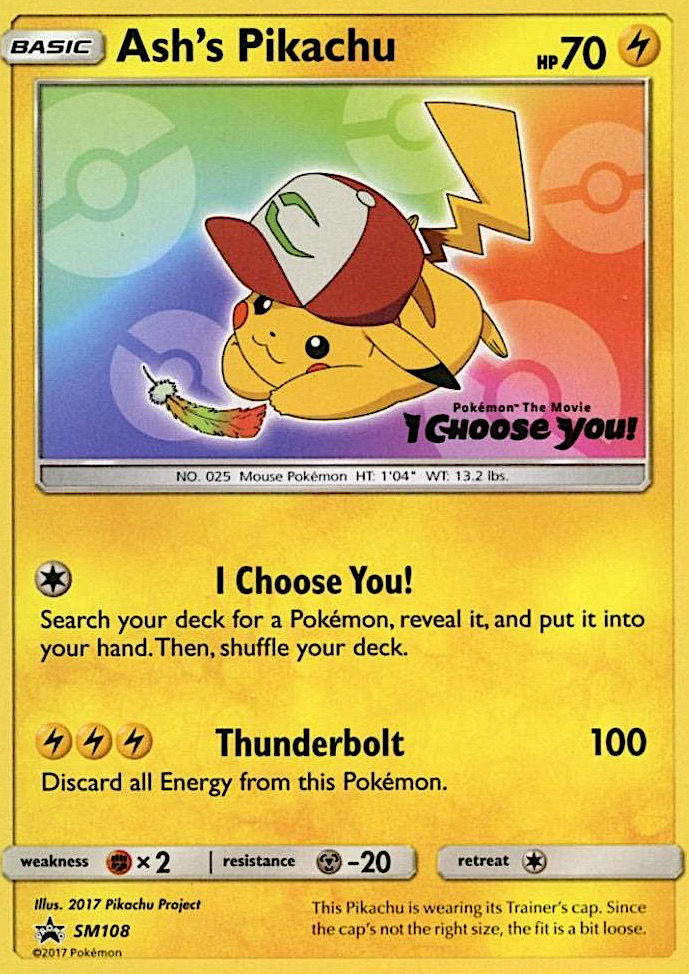 Ash's Pikachu – SM Black Star Promos
