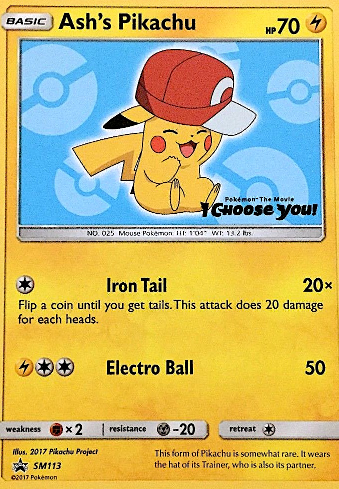 Ash's Pikachu – SM Black Star Promos