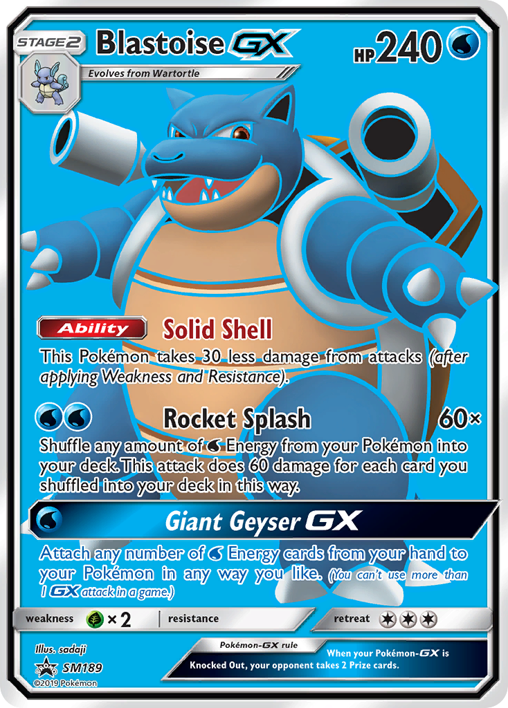 Blastoise-GX – SM Black Star Promos