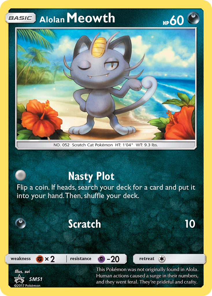 Alolan Meowth – SM Black Star Promos