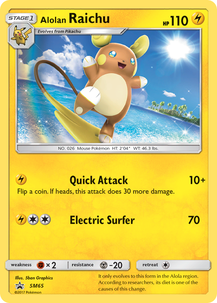 Alolan Raichu – SM Black Star Promos