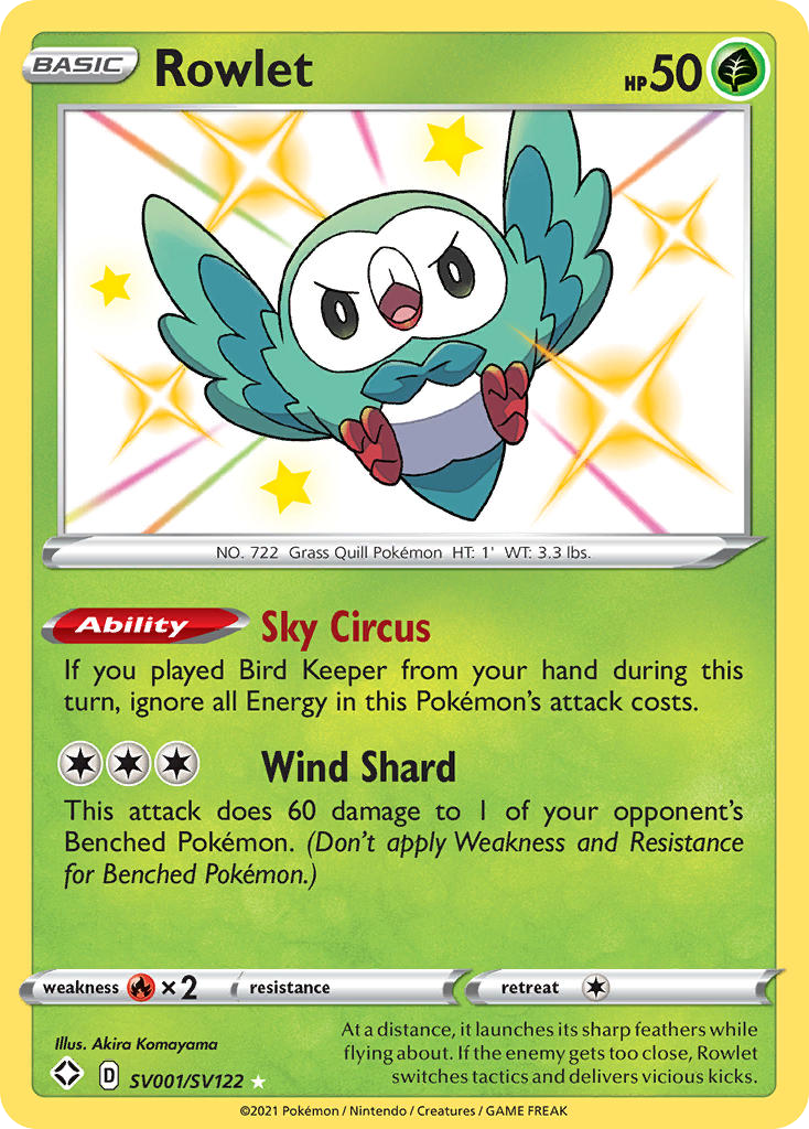 Rowlet – Shining Fates Shiny Vault
