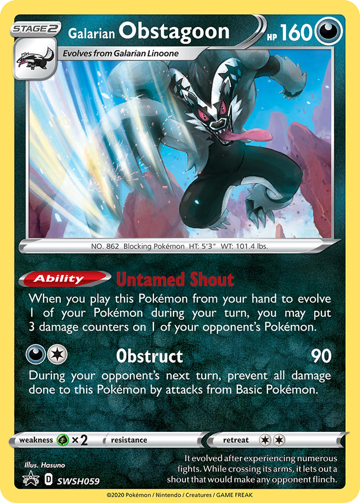 Galarian Obstagoon – Sword & Shield Promos